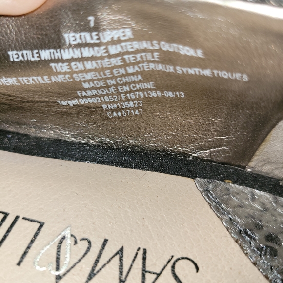 Size 7 Black Metallic Flats with Studs! - Picture 2 of 8